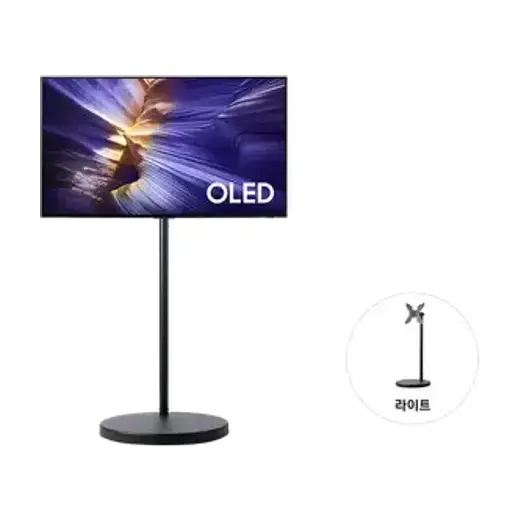 [삼성] 26년 무빙스타일 OLED SH90(105cm) 42인치 TV + 무빙스탠드 라이트(블랙) KQ42SH90-1B
