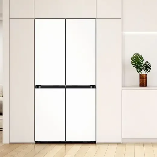 [삼성] 냉장고 비스포크 AI 냉장고 4도어 키친핏 Max 636L 에센셜 화이트 636L RM70F63M2Z