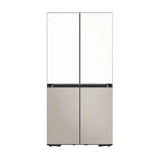 [삼성] BESPOKE AI 하이브리드 4도어 냉장고 901L 코타 화이트 (UV탈취) RM70F91R1A