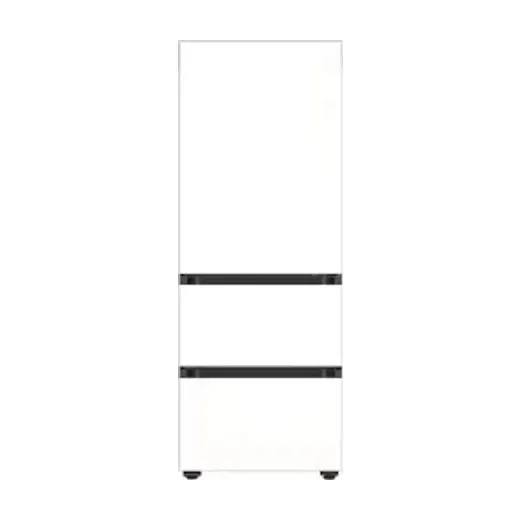 [삼성] 비스포크 김치플러스 김치냉장고 3도어 키친핏 313L 1등급 새틴 화이트 RQ33DB7411W6